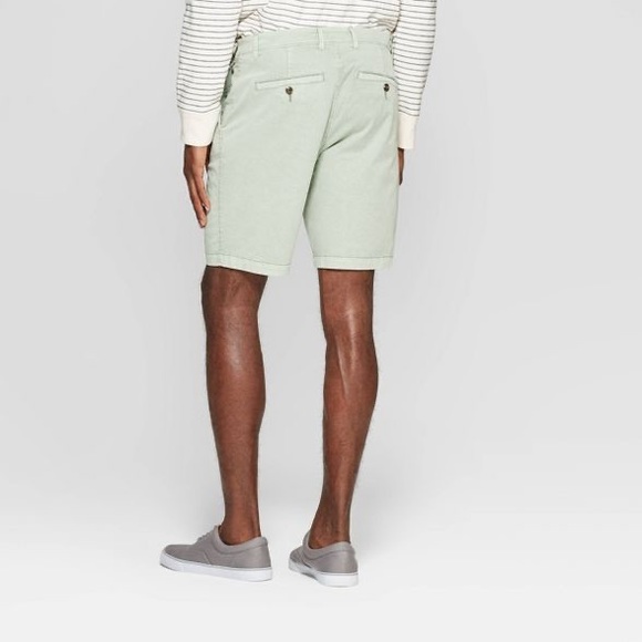 Goodfellow & Co Pigment Chino Shorts Nestle Green - Picture 3 of 5